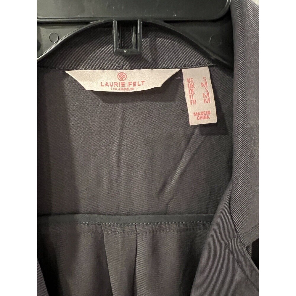 Laurie Felt Los Angeles Jacket Womens Sz S Open Front Crop Blazer Preppy Office - Picture 3 of 8